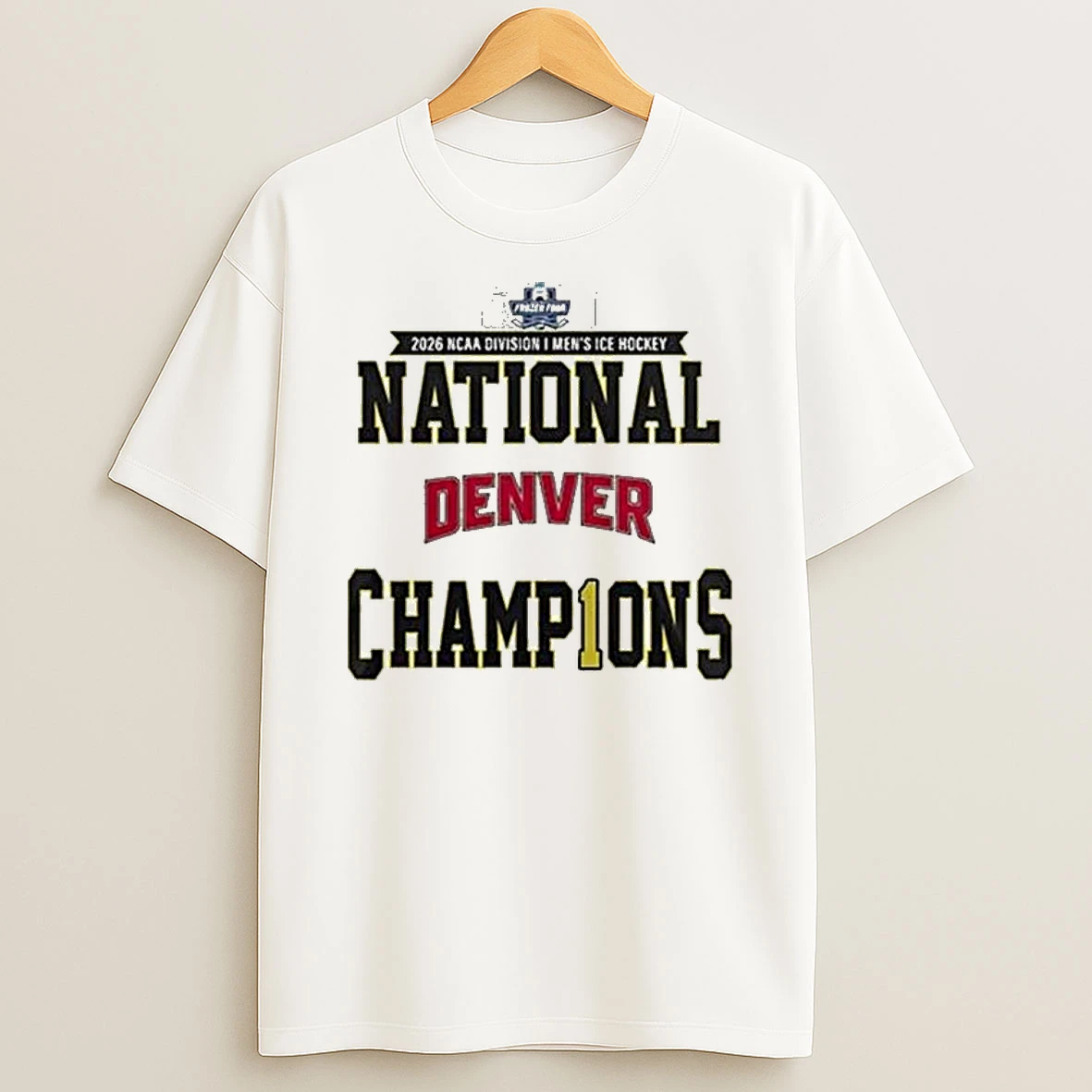 2026 Mens Ice Hockey National Champions Denver Pioneers T Shirt