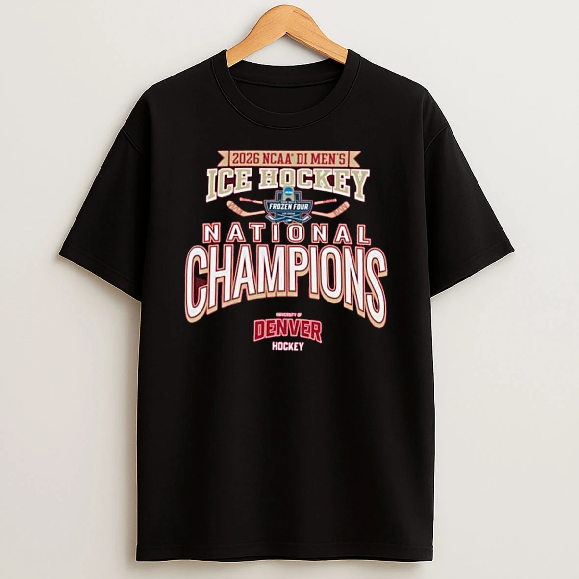 2026 Ncaa Ice Hockey National Champions University Of Denver Hockey T Shirt