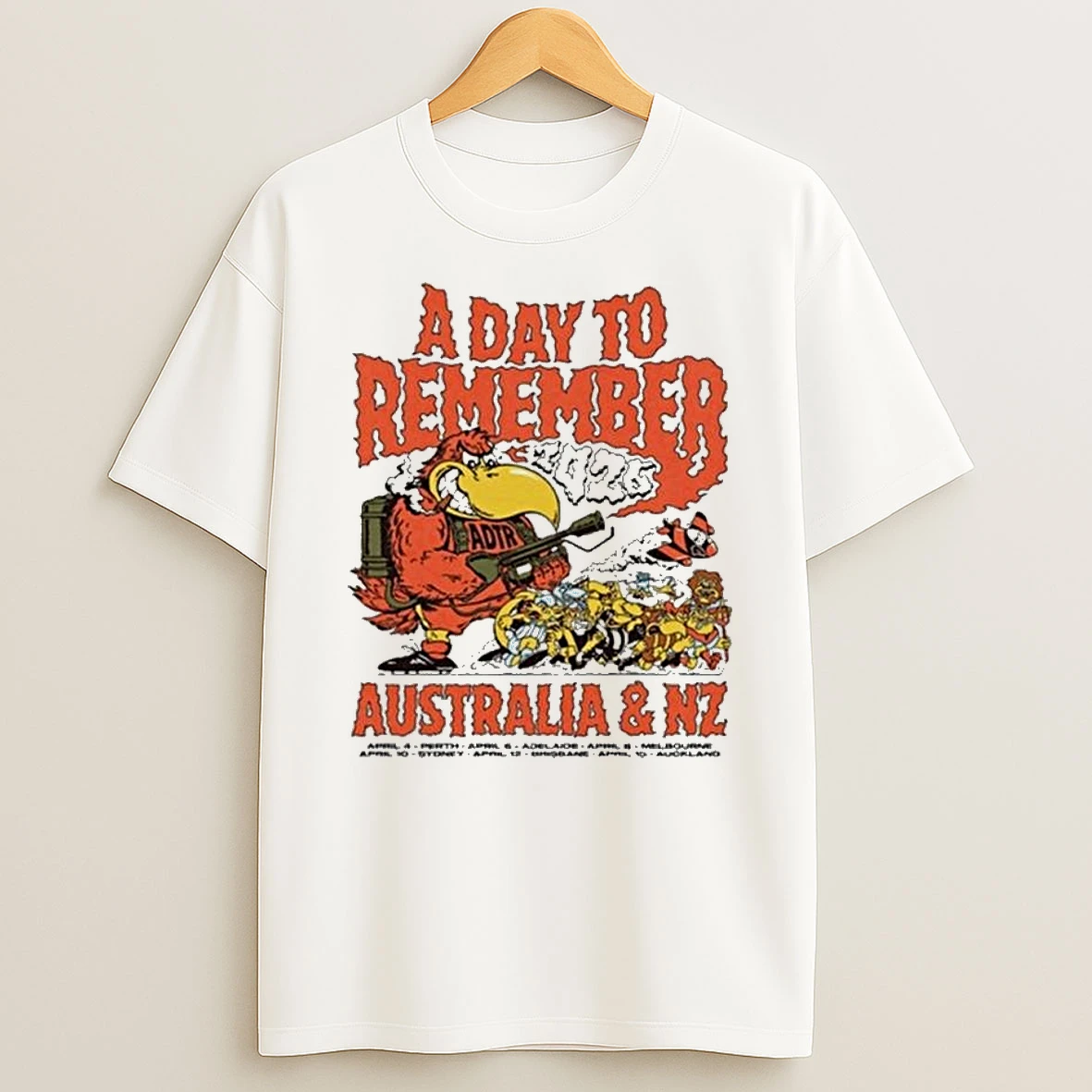 A Day To Remember Aus Nz Tour April 4 15 2026 T Shirt