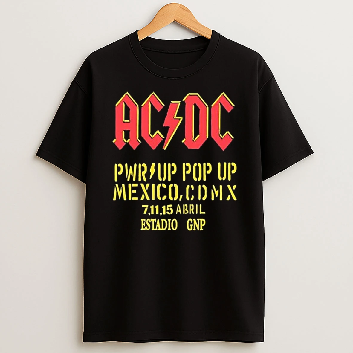 Ac Dc April July 11 15 2026 Cdmx Mexico T Shirt