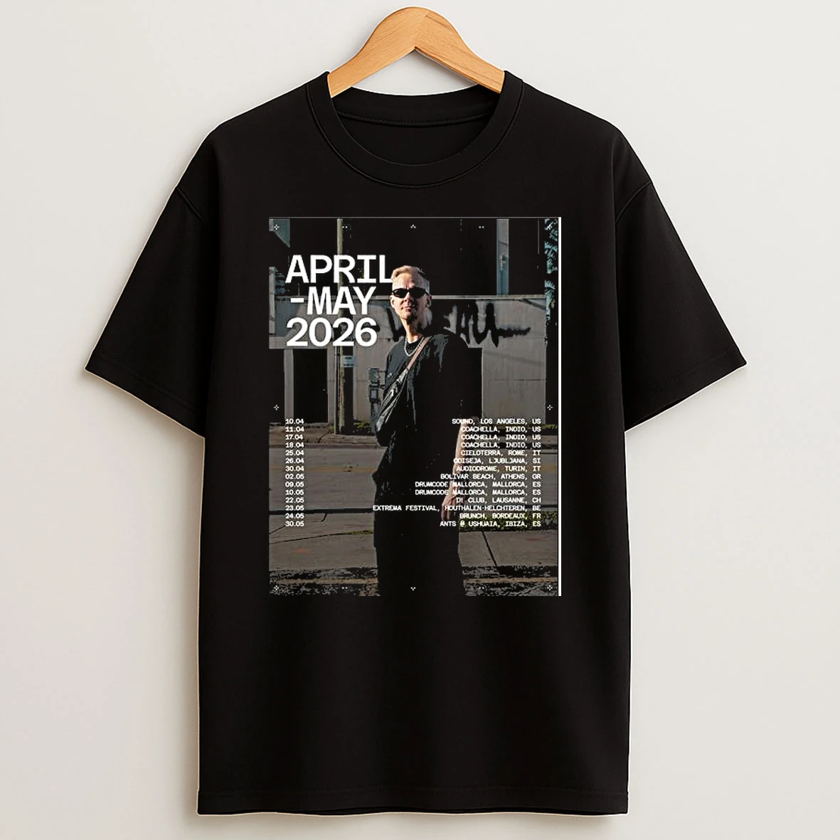 Adam Beyer Tour April May 2026 Mallorca T Shirt