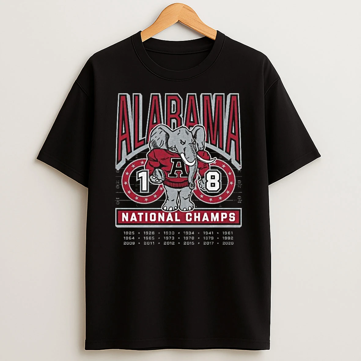 Alabama Football 18 Time National Champions T Shirt