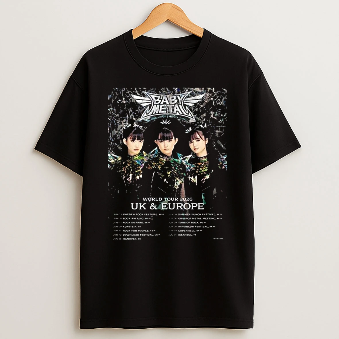 Babymetal World Tour 2026 Uk And Europe Schedule Dates The Biggest Babymetal Tour T Shirt