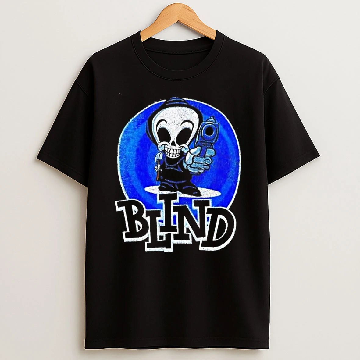 Blind Skateboards Grim Reaper 1990s Logo T Shirt