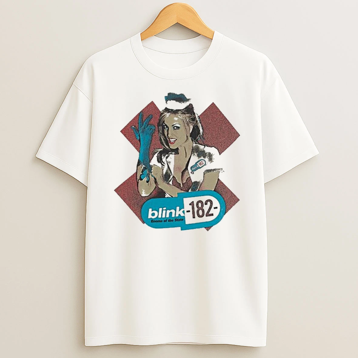 Blink 182 Enema Of The State White T Shirt