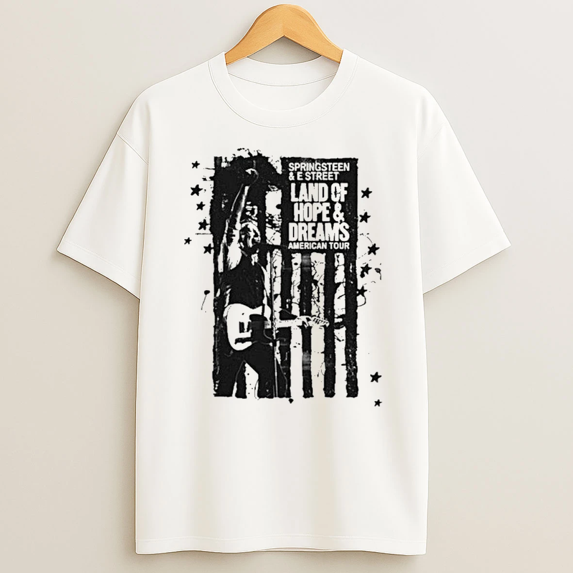 Bruce Springsteen 2026 Land Of Hope Dreams American Tour Flag T Shirt