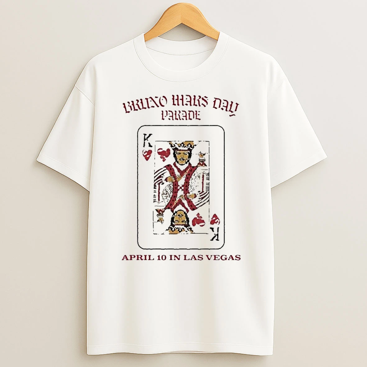 Bruno Mars Day Parade On April 10 In Las Vegas The Romantic Tour 2026 T Shirt