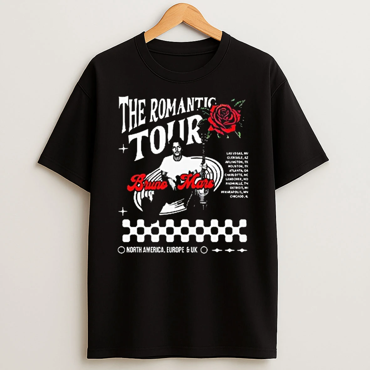 Bruno Mars The Romantic Tour T Shirt