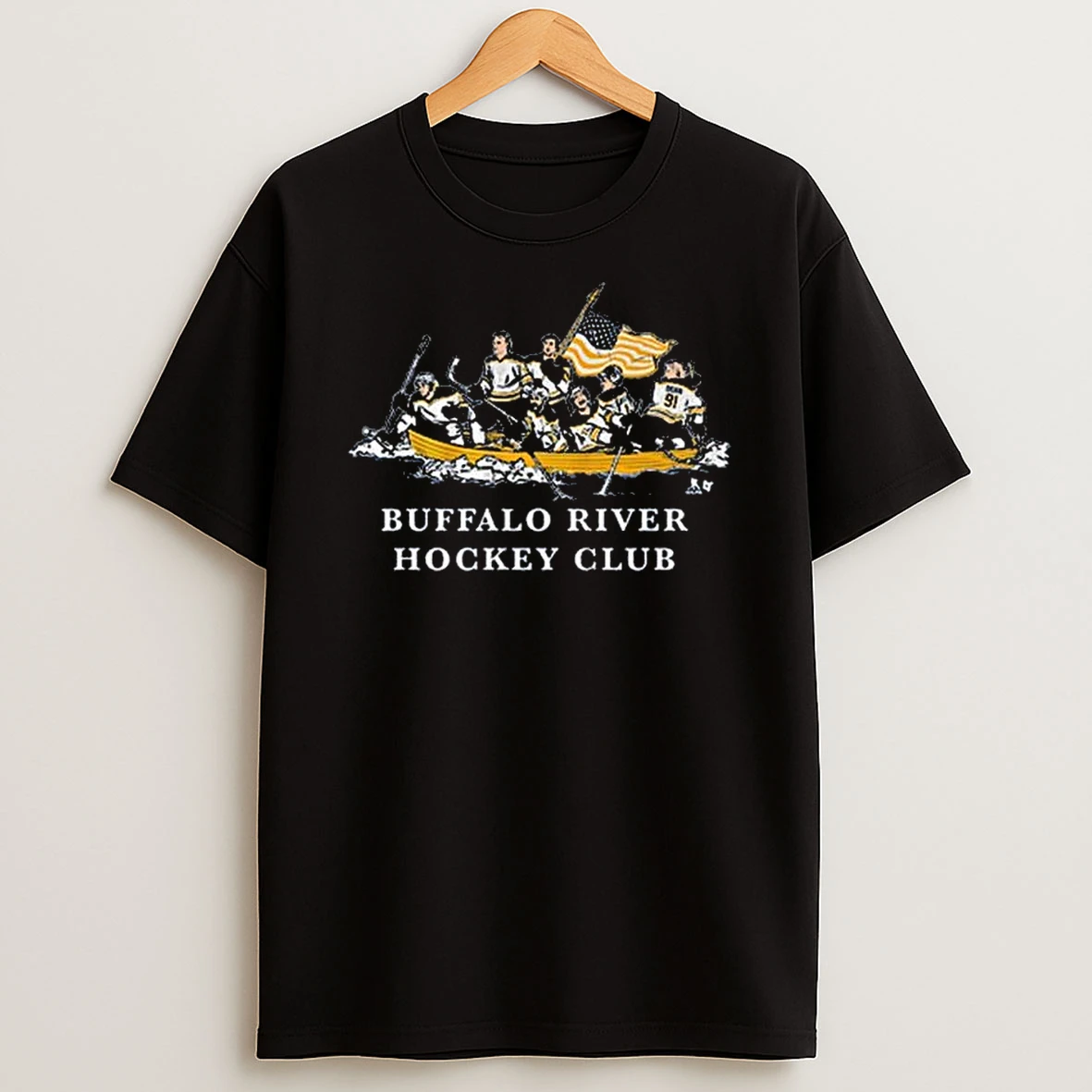 Buffalo River Hockey Glub Crossing Oars Ship T Shirt