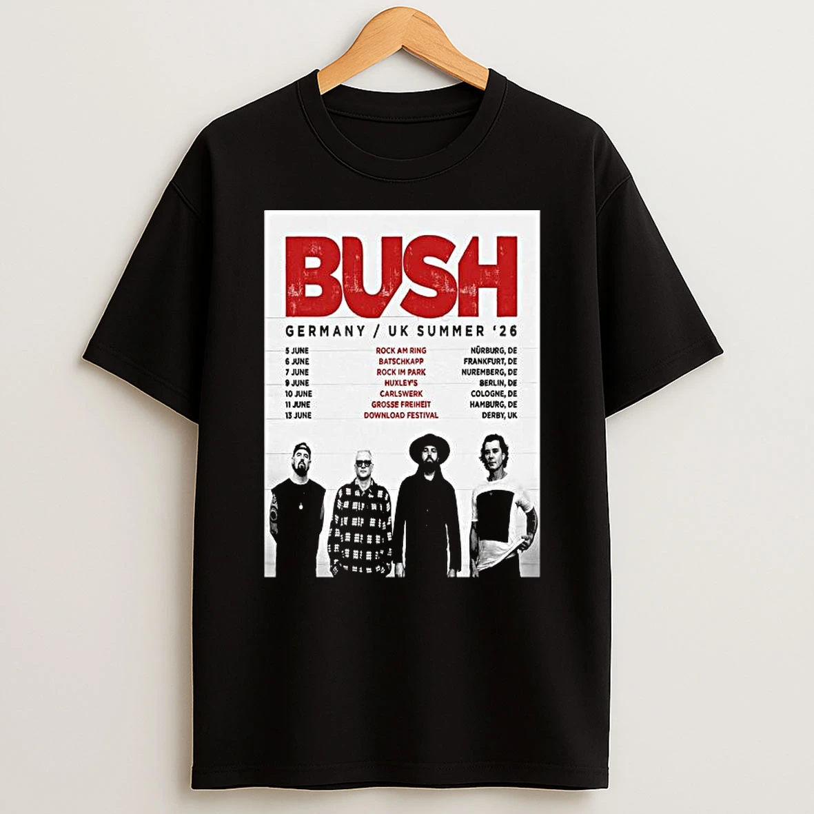 Bush Germany Uk Summer 2026 T Shirt