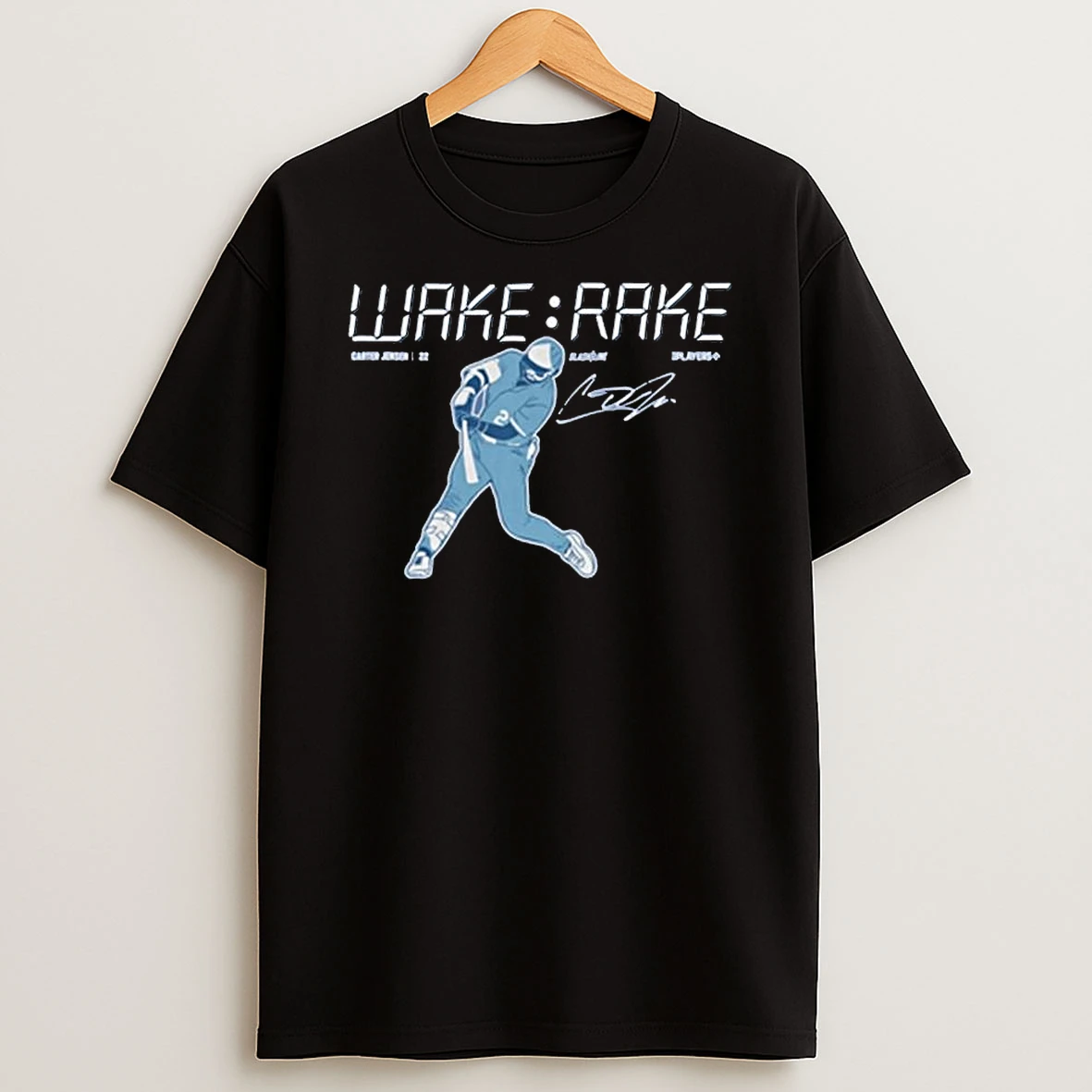 Carter Jensen Kansas City Royals Wake Rake Signature T Shirt