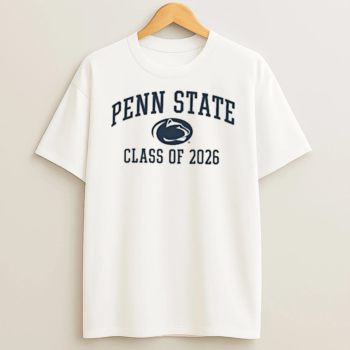 Champion Penn State Nittany Lions White Font Class Of 2026 T Shirt