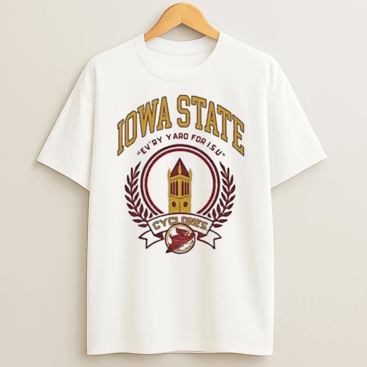 Charlie Hustle Iowa State Cyclones Evry Yard For Lsu T Shirt