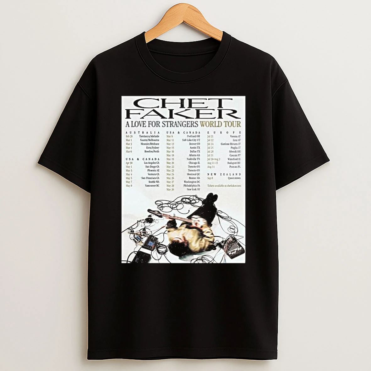Chet Faker A Love For Strangers World Tour 2026 T Shirt