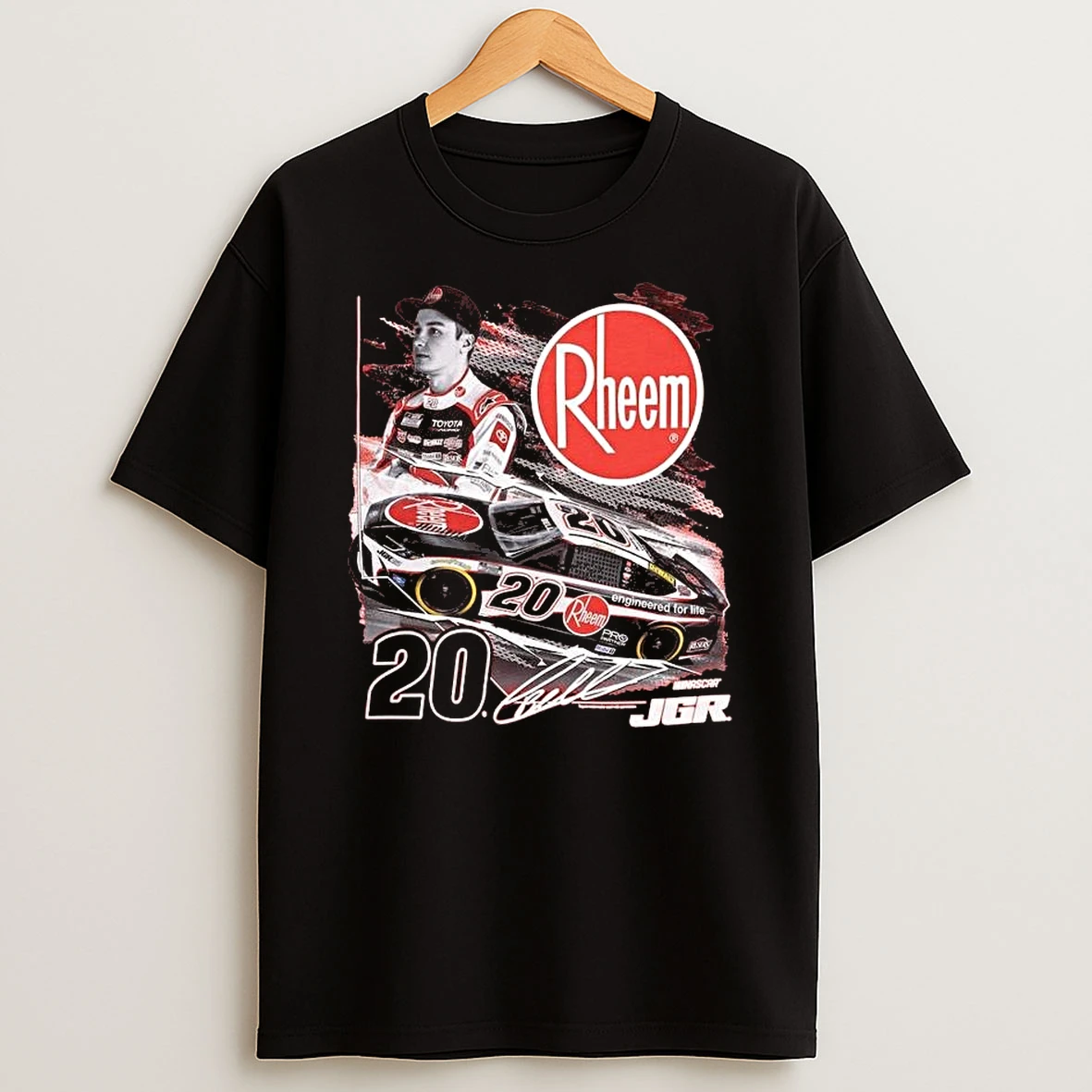 Christopher Bell Joe Gibbs Racing Team Collection Red 20 T Shirt