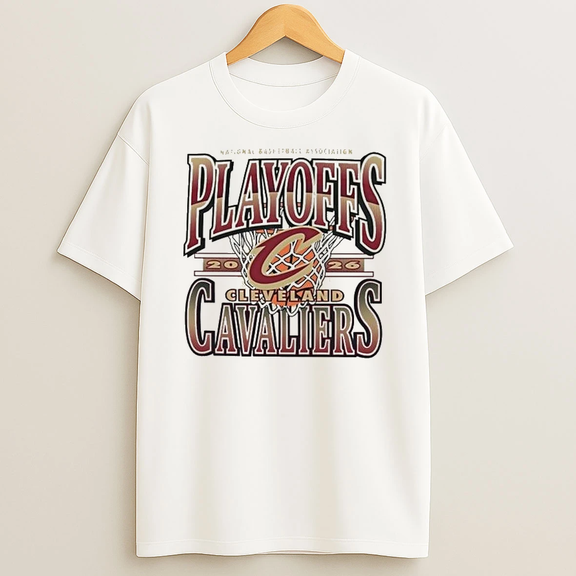 Cleveland Cavaliers White 2026 Playoff Participant Franklin T Shirt