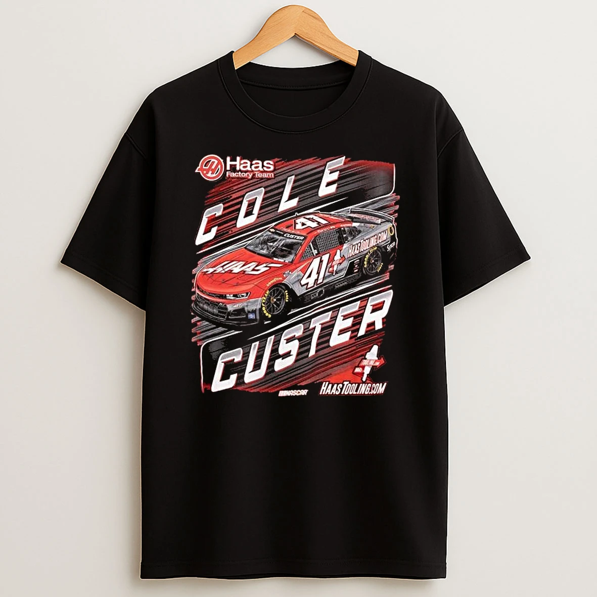 Cole Custer Haas Factory Team Red 41 T Shirt