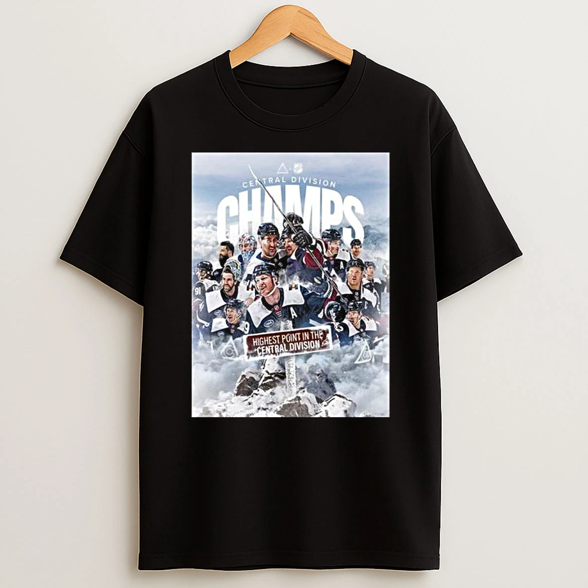 Colorado Avalanche Nhl 2026 Central Division Champions Highest Point In The Central Division T Shirt
