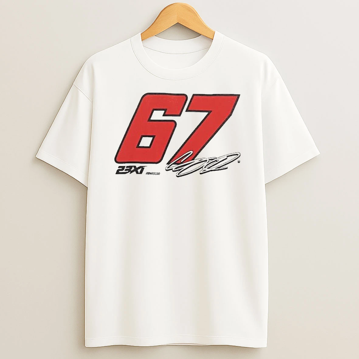 Corey Heim 23xi Racing White 67 T Shirt