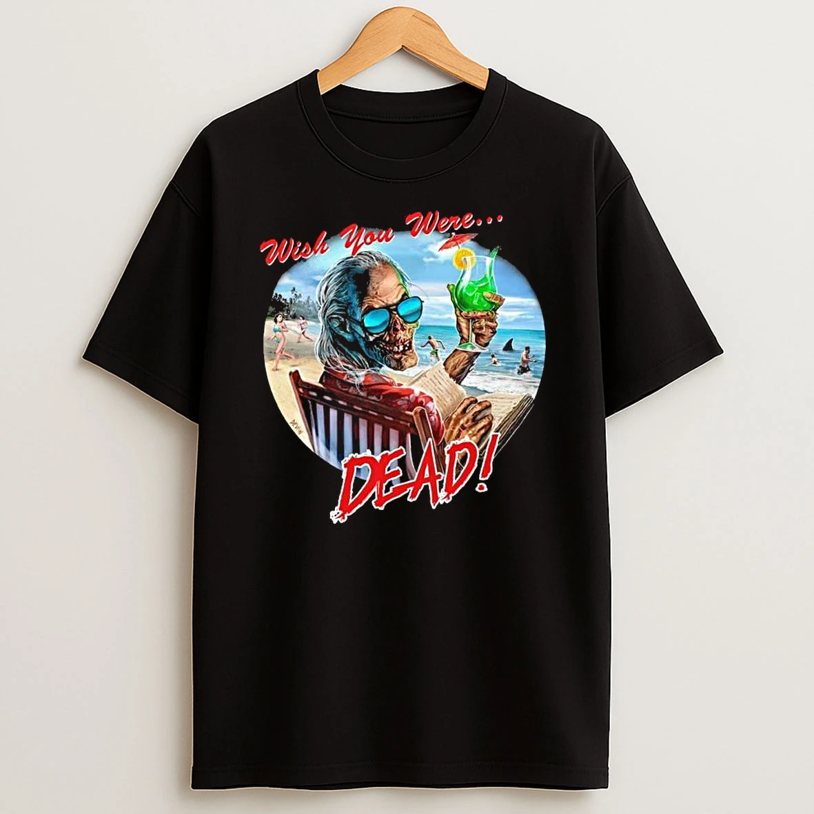 Crypt Keeper Wish You Were Dead T Shirt