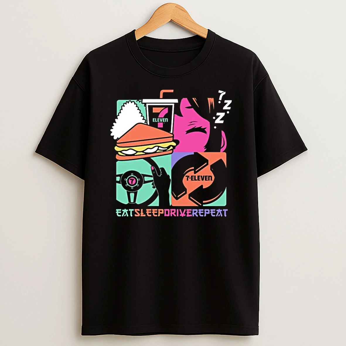 Daily Drive Eat Sleep Drive Repeat T Shirt