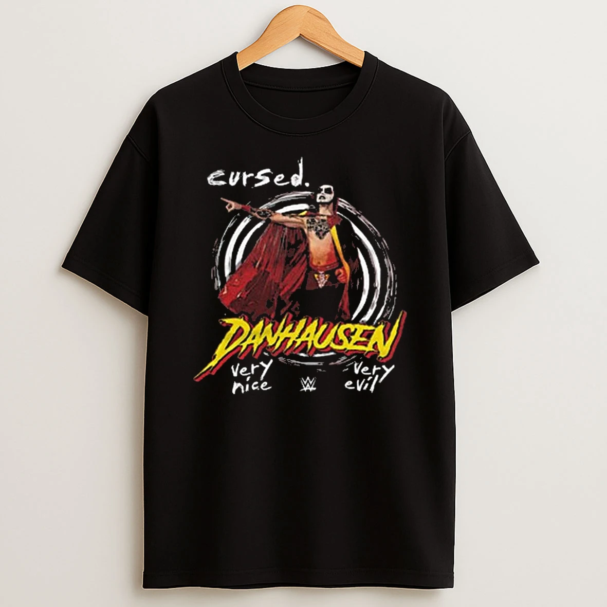 Danhausen Wwe Cursed Very Nice Very Evil Graphic T Shirt