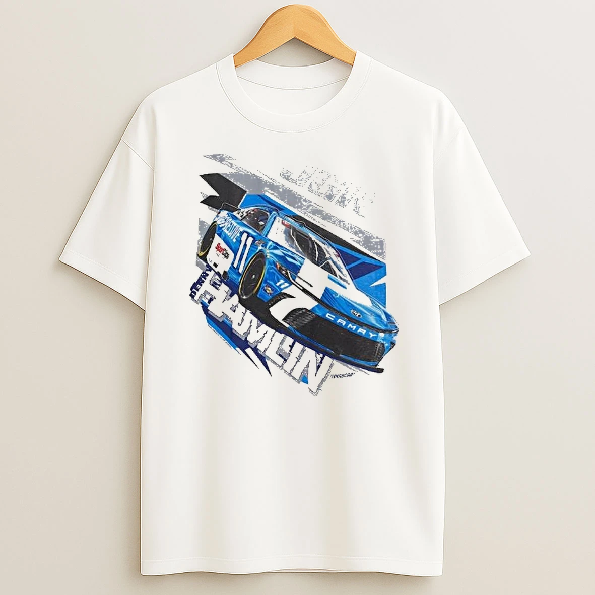 Denny Hamlin Joe Gibbs Racing Team Collection White 11 T Shirt