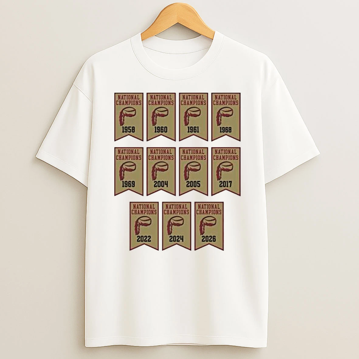 Denver Pioneers Championship Banners 2026 T Shirt