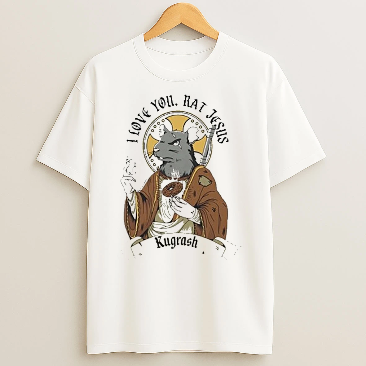 Dropout Rat Jesus T Shirt