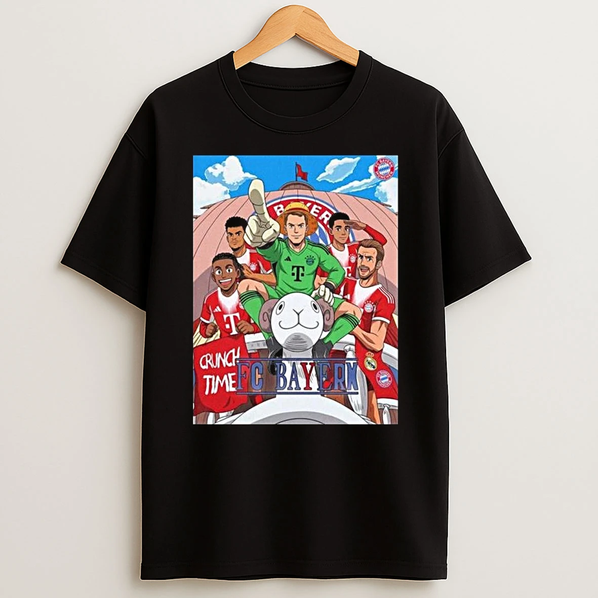 Fc Bayern Munich X One Piece Ucl Anime Crossover T Shirt