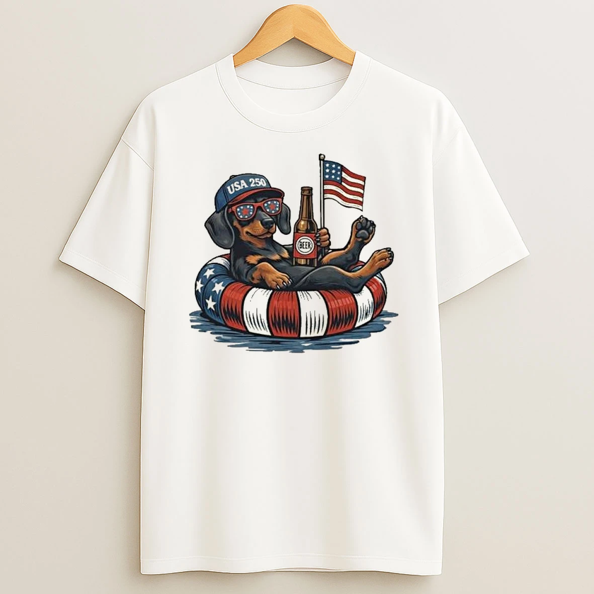 Funny Dachshund Usa 250 T Shirt