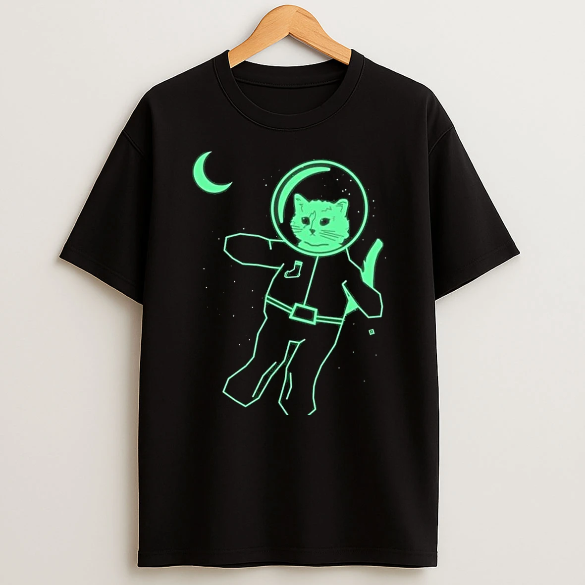 Glow In The Dark Astronaut Gary Heavyweight T Shirt