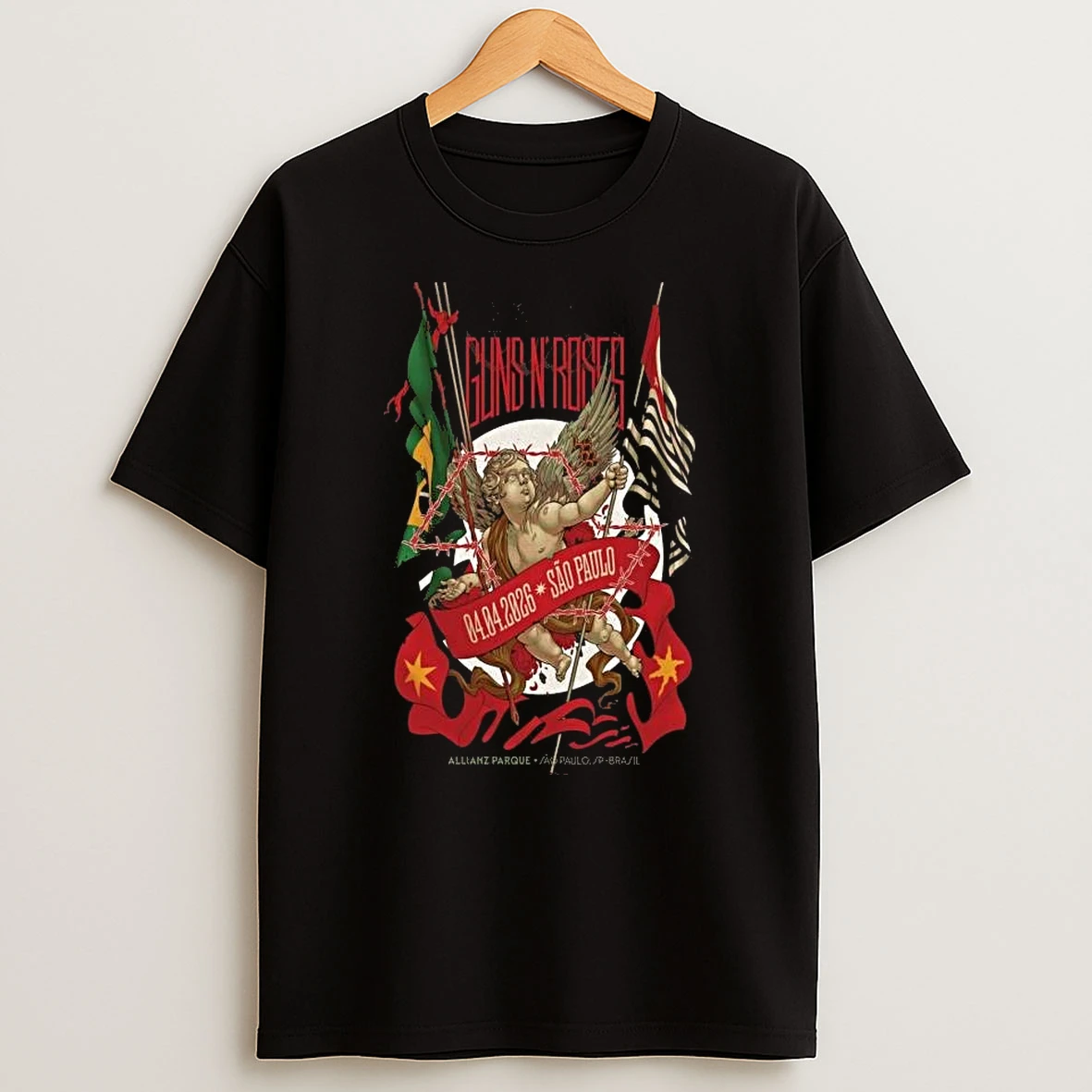 Guns N Roses April 4 2026 Allianz Parque Sao Paulo Brazil T Shirt