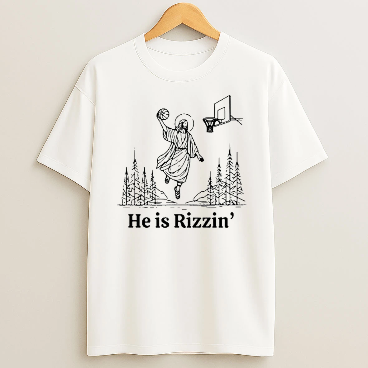 He Is Rizzin Christian Easter T Shirt
