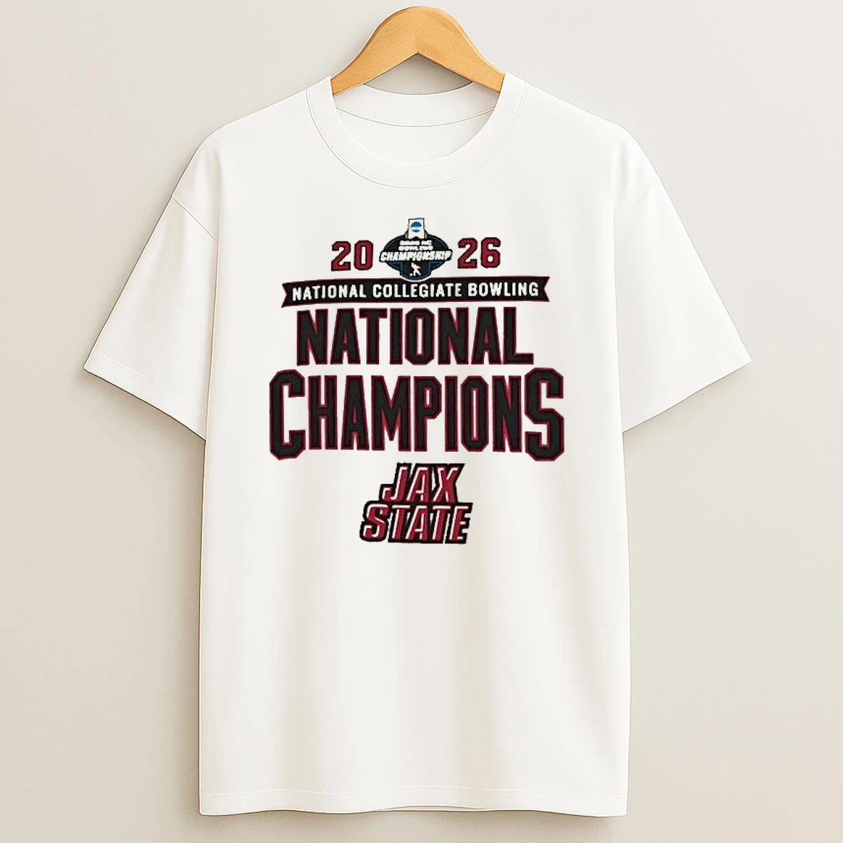 Jacksonville State Gamecocks 2026 Ncaa Bowling National Champions T Shirt