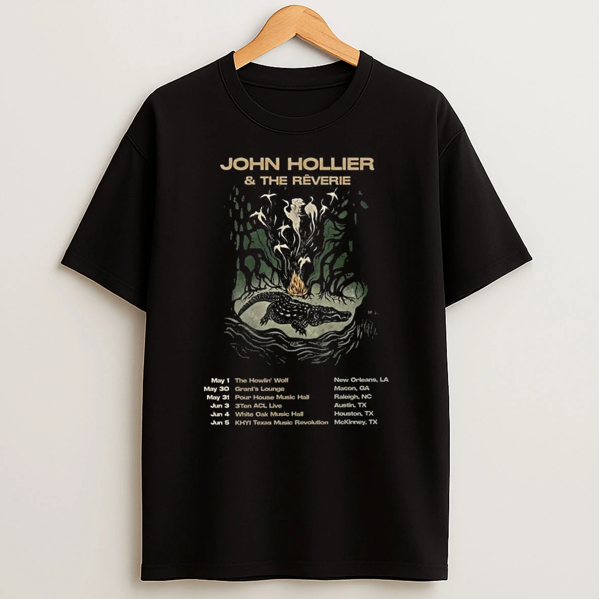 John Hollier The Reverie Tour 2026 T Shirt