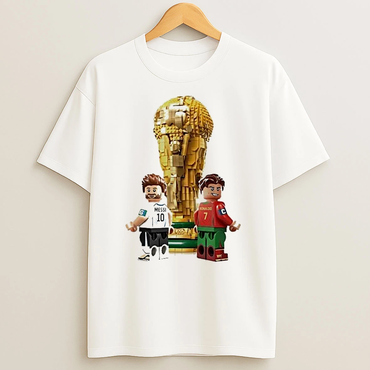 Lego Football Legends X Lionel Messi And Cristiano Ronaldo Fifa World Cup 2026 Mini Figures T Shirt