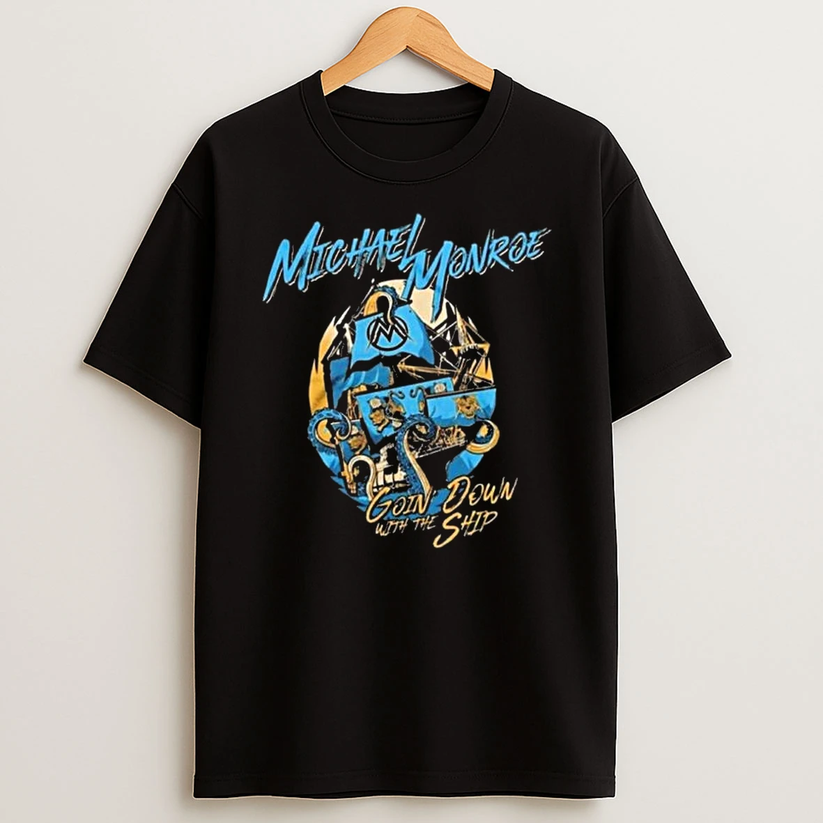 Michael Monroe Underground Garage Cruise Festival 2026 Merch Going Down With The Ship T Shirt