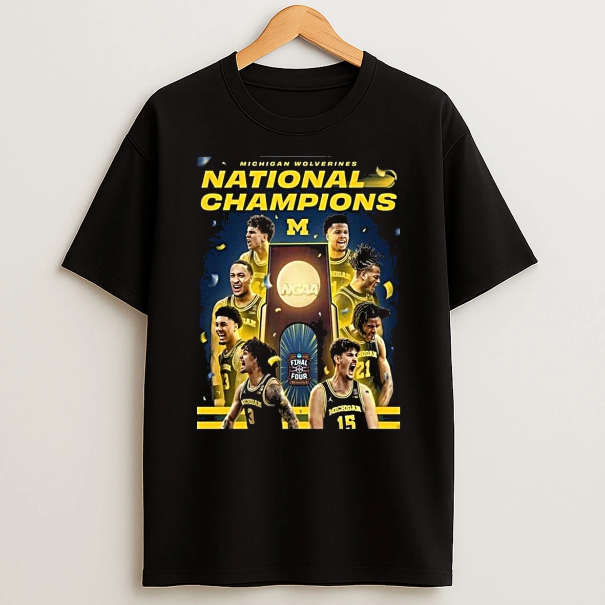 Michigan Wolverines 2026 Mens Basketball National Champions For The First Time Since 1989 T Shirt
