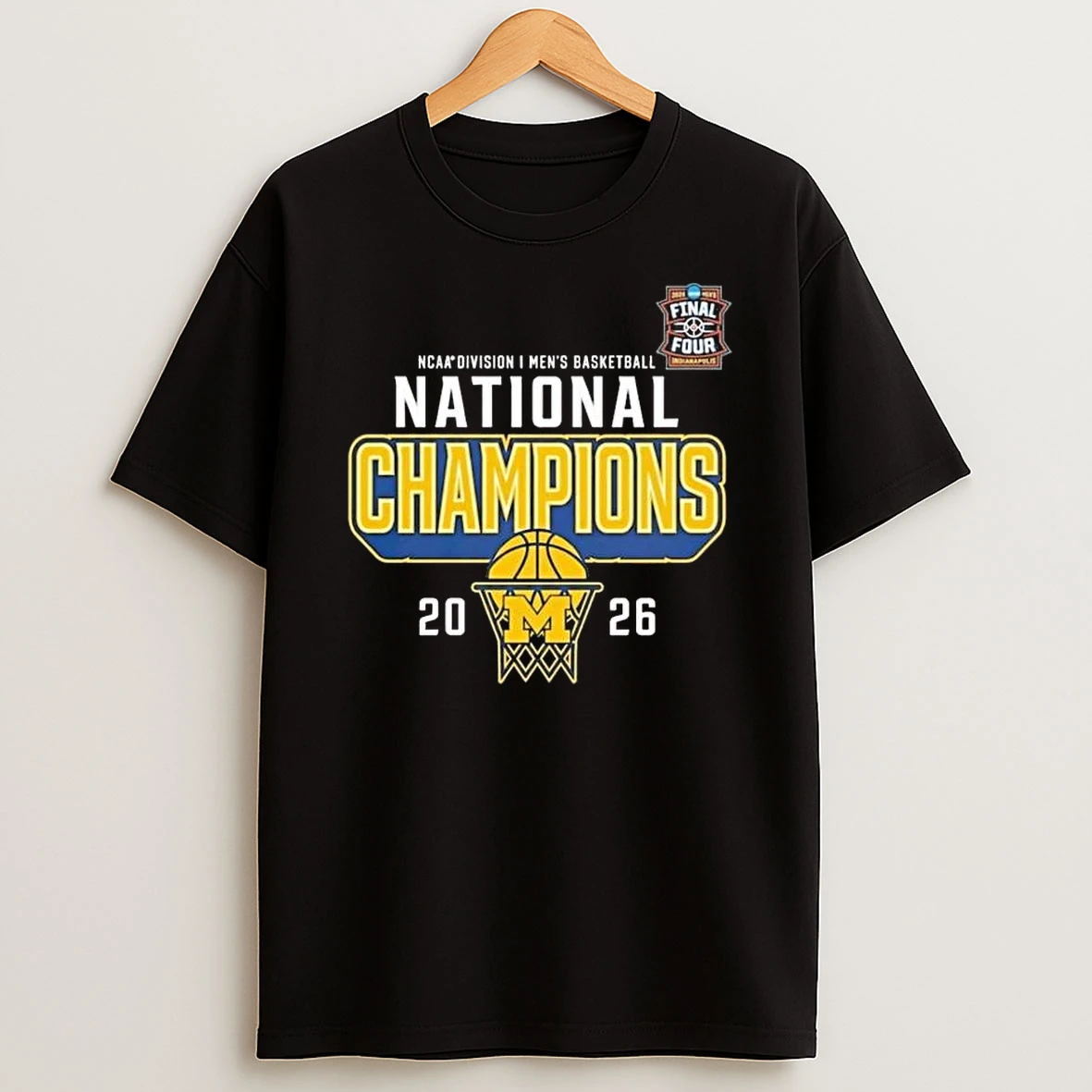 Michigan Wolverines 2026 Ncaa Division I Mens Basketball National Champions T Shirt