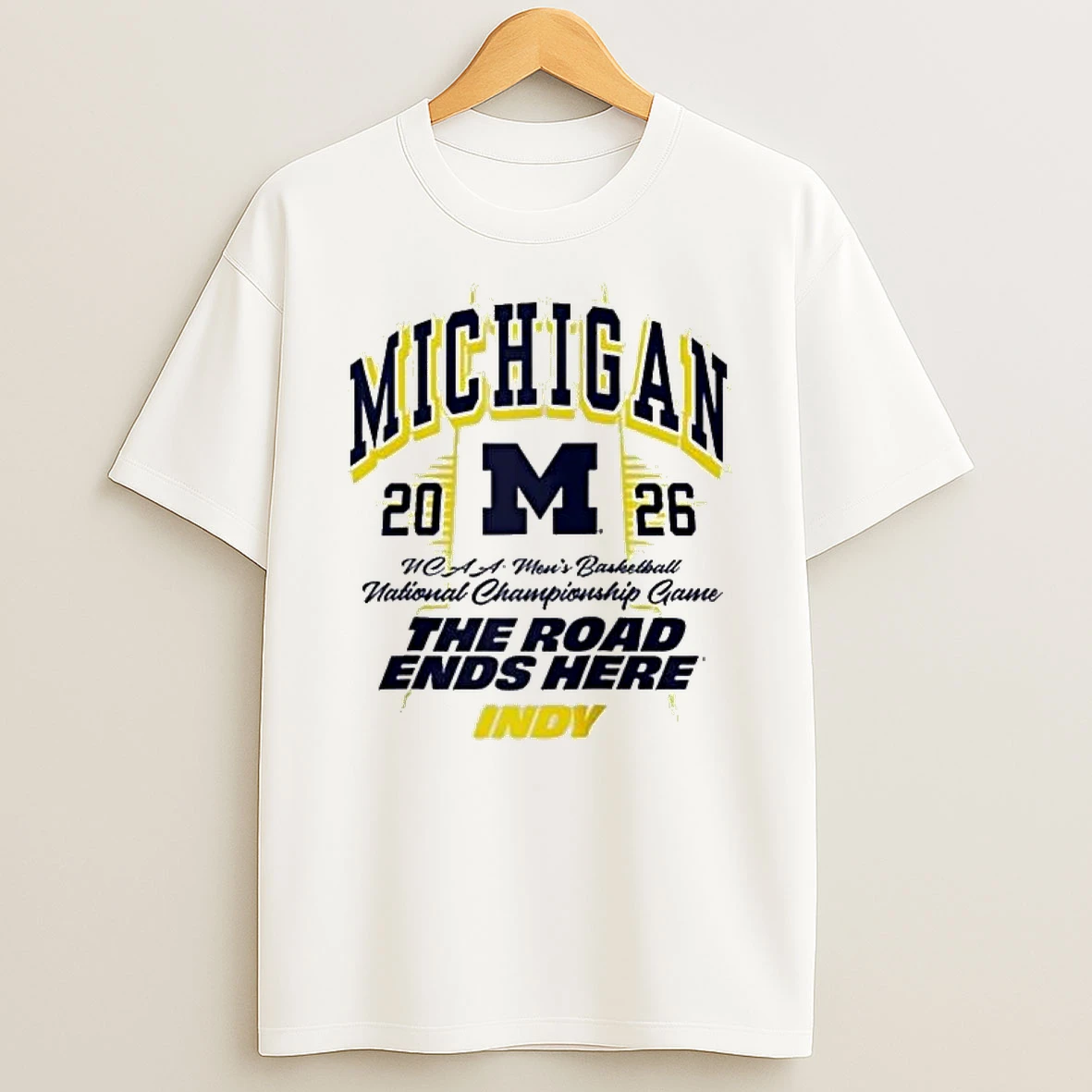 Michigan Wolverines 2026 Ncaa Mens Basketball National Champions Cup The Road Ends Here T Shirt