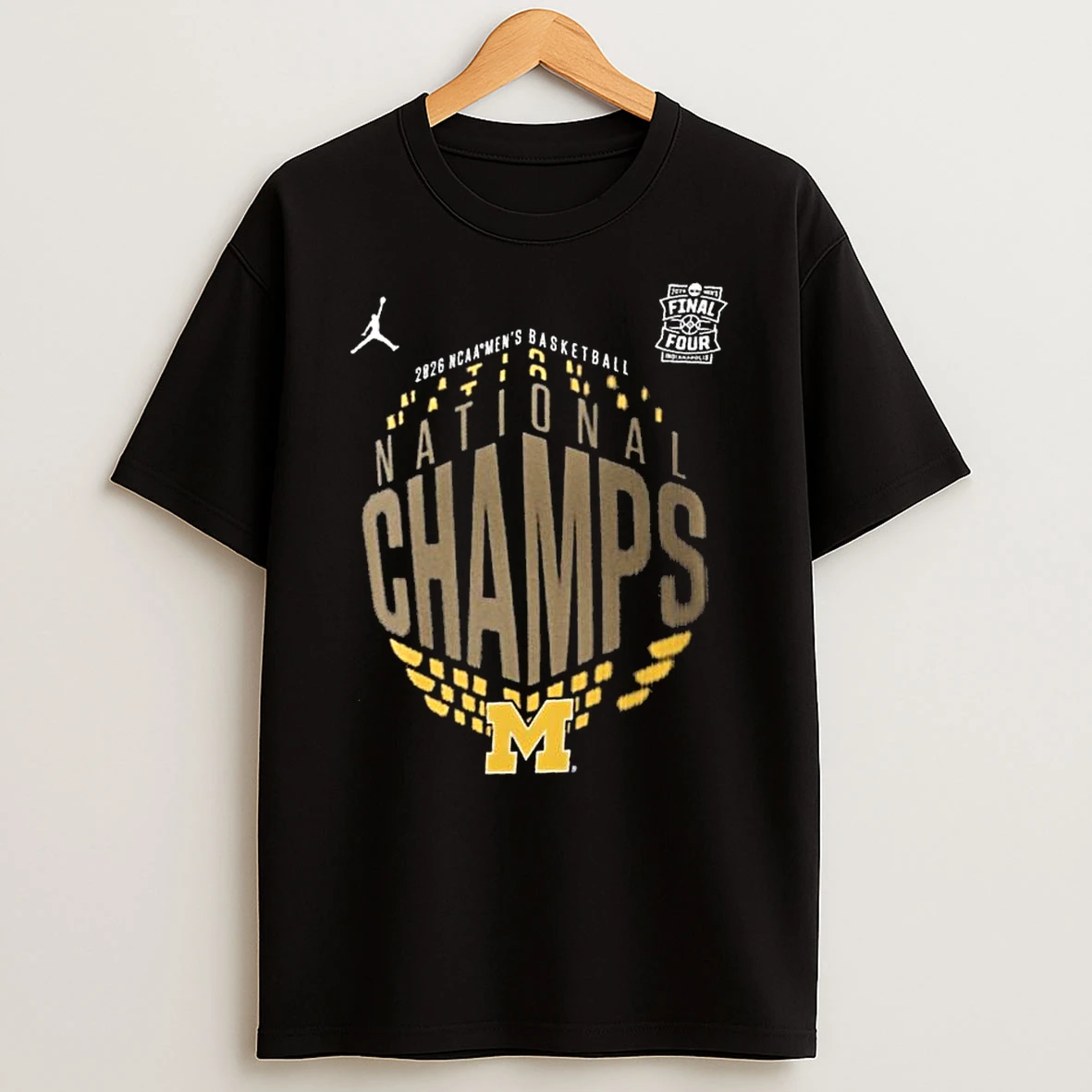 Michigan Wolverines 2026 Ncaa Mens Basketball National Champions Locker Room T Shirt