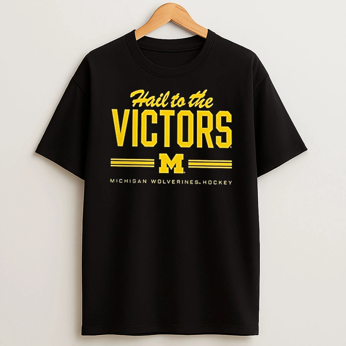 Michigan Wolverines Hockey Hail To The Victorys T Shirt