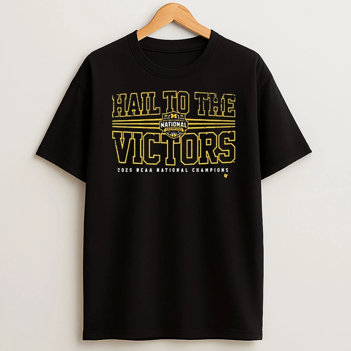 Michigan Wolverines Mbb 2026 National Champions Hail To The Victors T Shirt