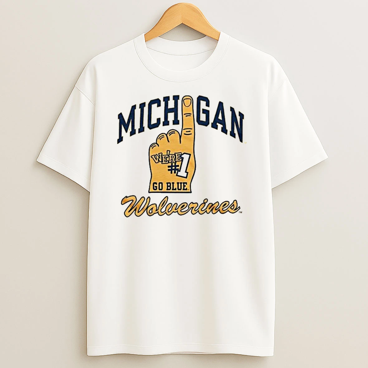Michigan Wolverines Number One T Shirt