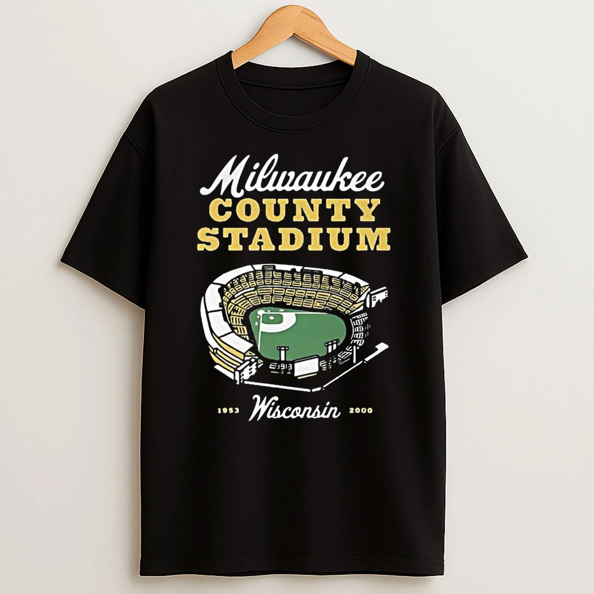 Milwaukee County Stadium Wisconsin T Shirt