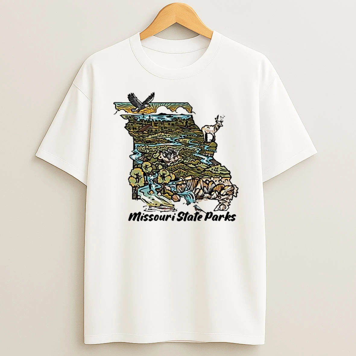 Missouri State Parks Sketch T Shirt