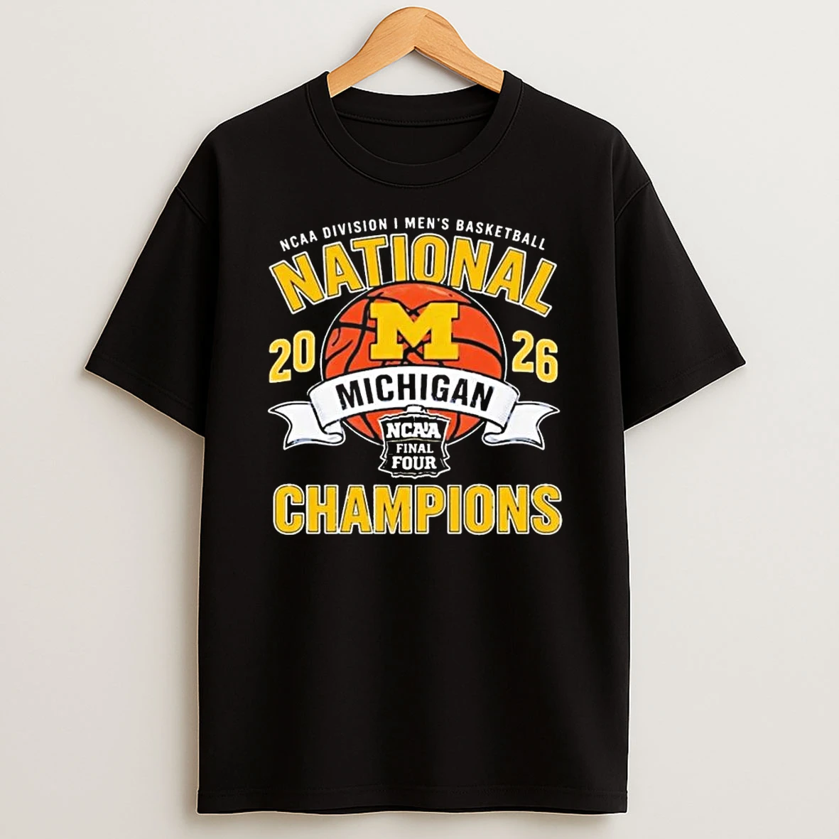 Ncaa Division I Mens Basketball National Champions Michigan Wolverines T Shirt