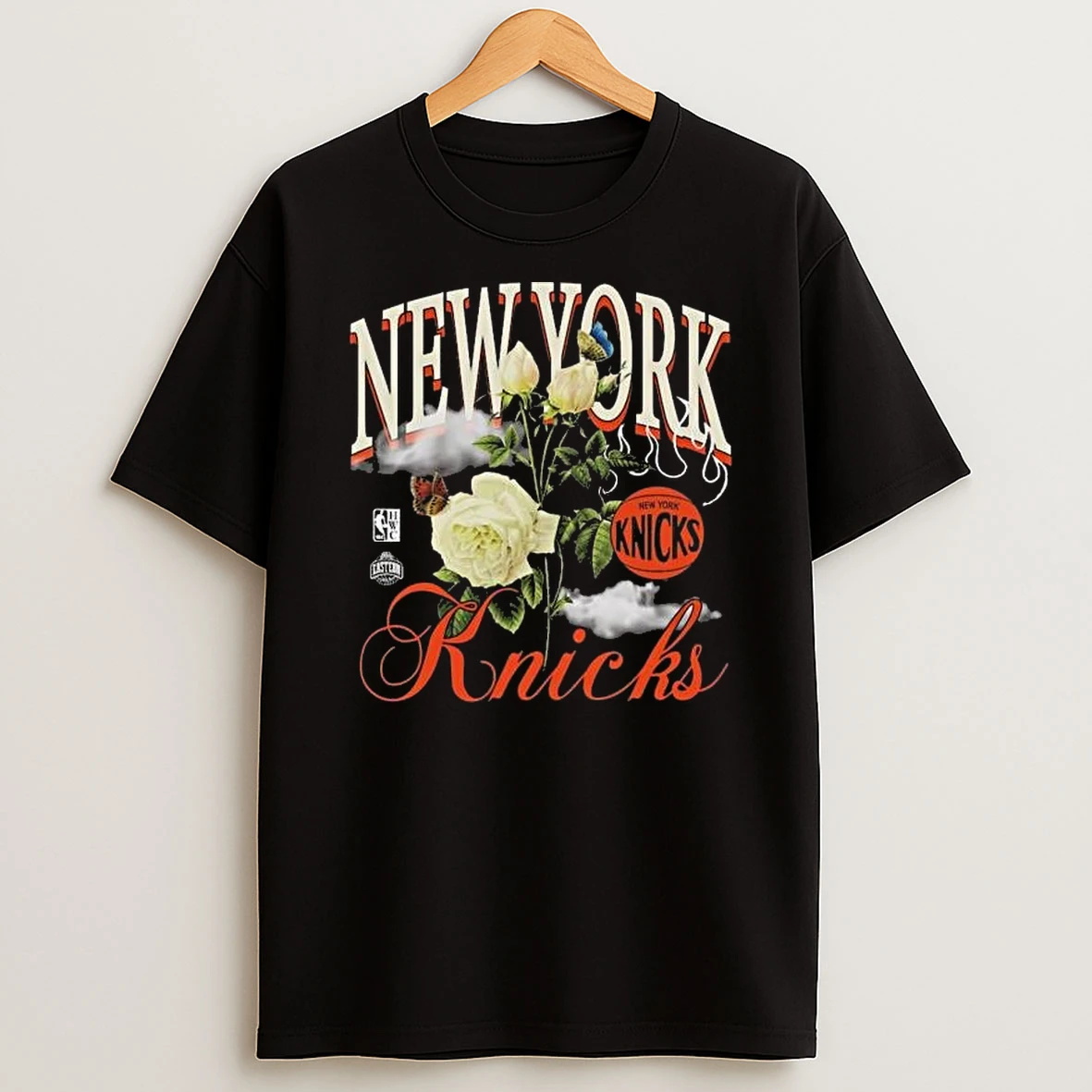 New York Knicks Mitchell Ness Floral Graphic T Shirt