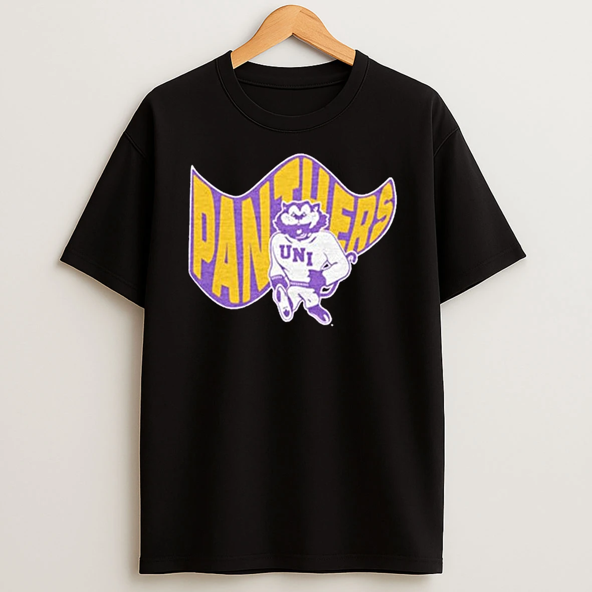Northern Iowa Panthers Waving Flag T Shirt